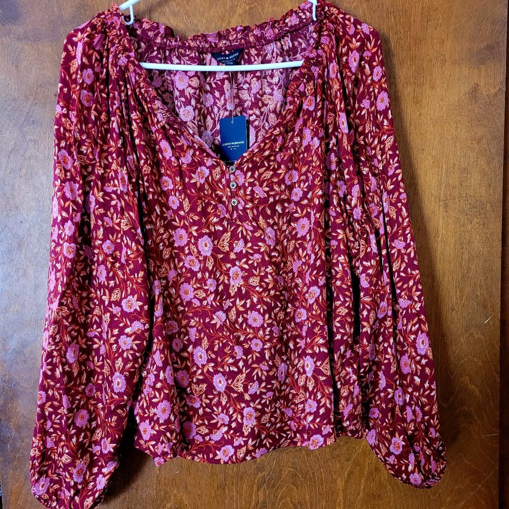 Lucky Brand Floral Blouse